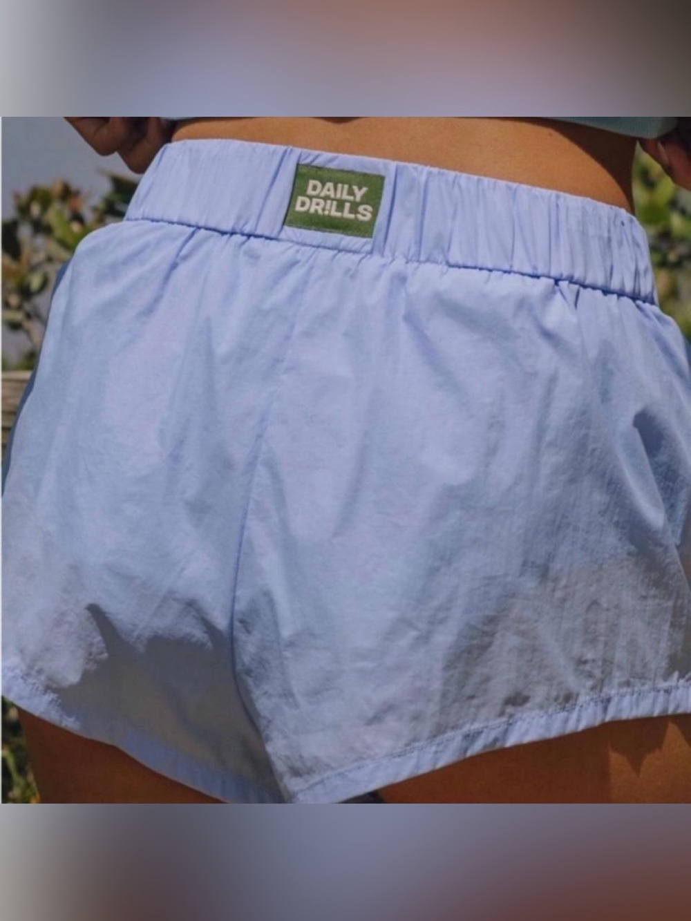 Daily Drills Light Blue Women's Lounge Sleep Shorts